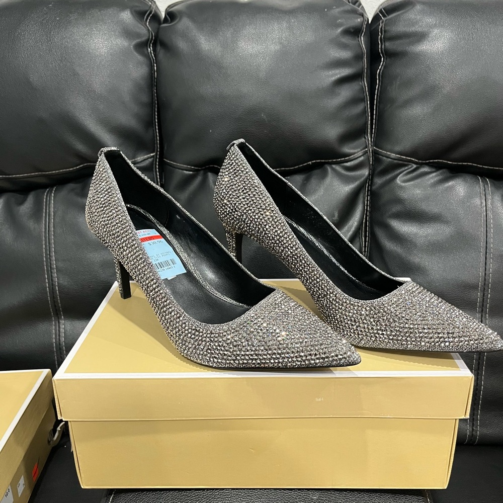 Sparkly Silver Heels for Special Occasions